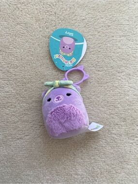 Squishmallows Silvy Plush Keychain